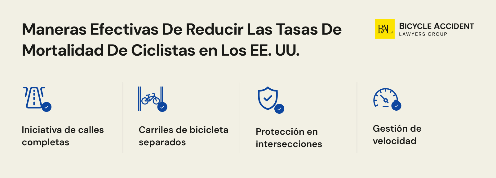 Formas eficaces de reducir la mortalidad de los ciclistas en EE.UU.