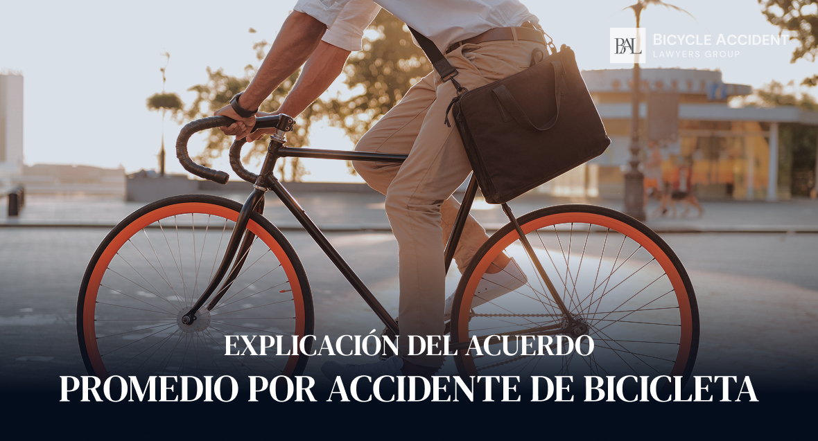 Explicación del indemnización promedio por accidente de bicicleta