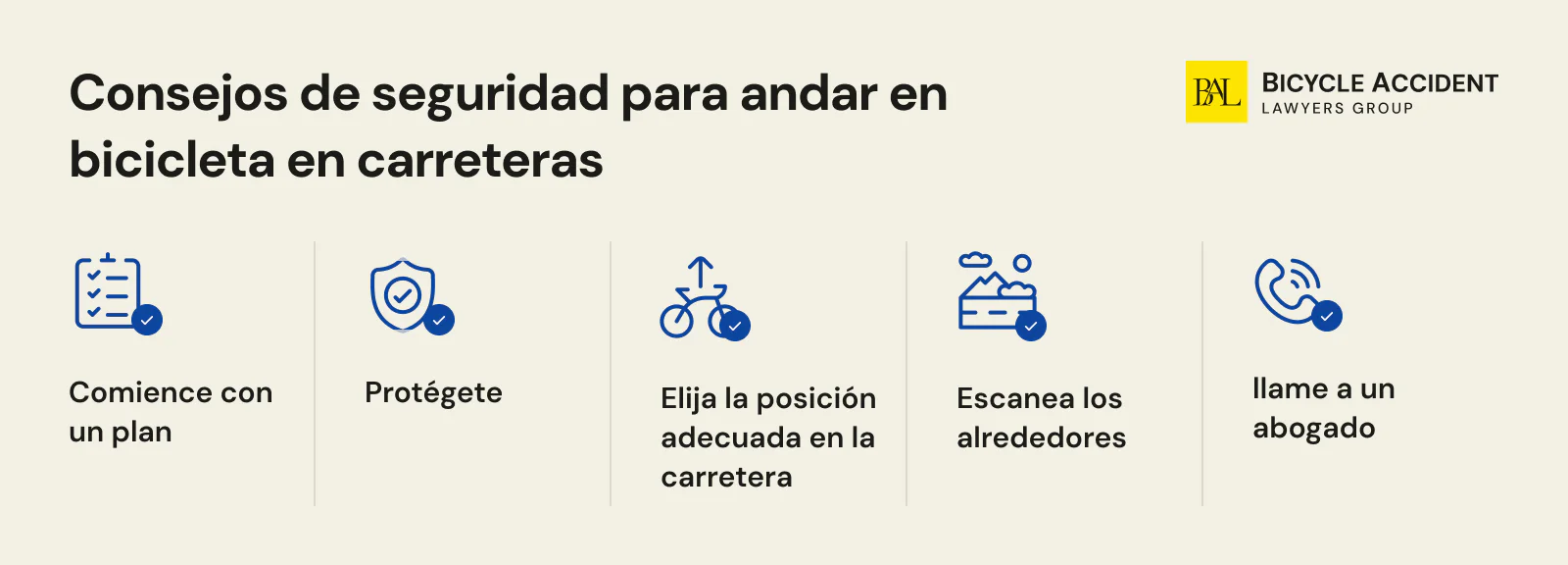 Consejos de seguridad para andar en bicicleta en carreteras