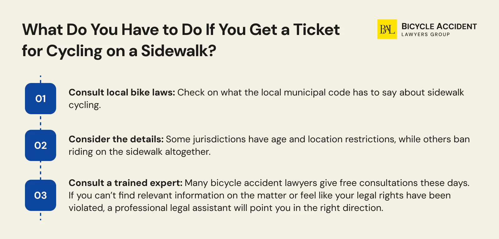 What to do if you get ticket for bicycling on sidewalk