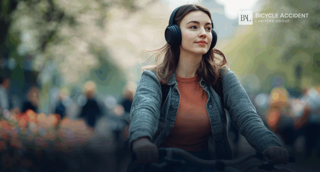 Is it illegal to bike with headphones