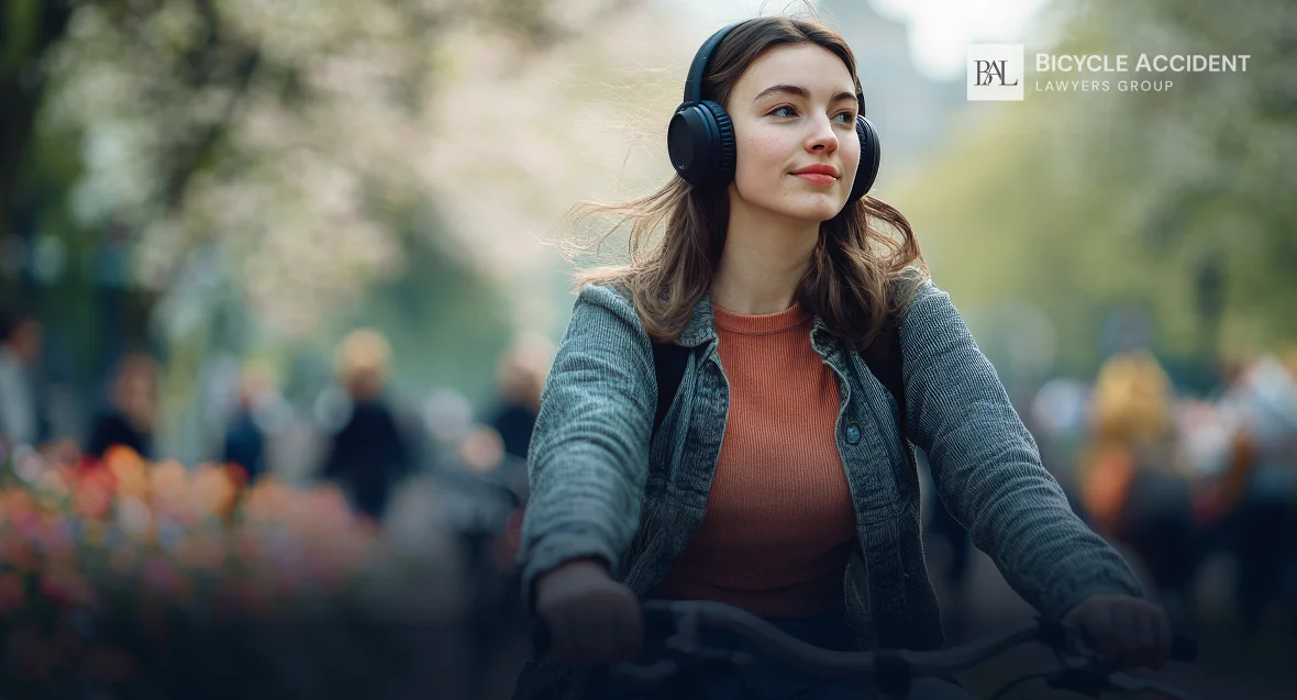 Is it illegal to bike with headphones