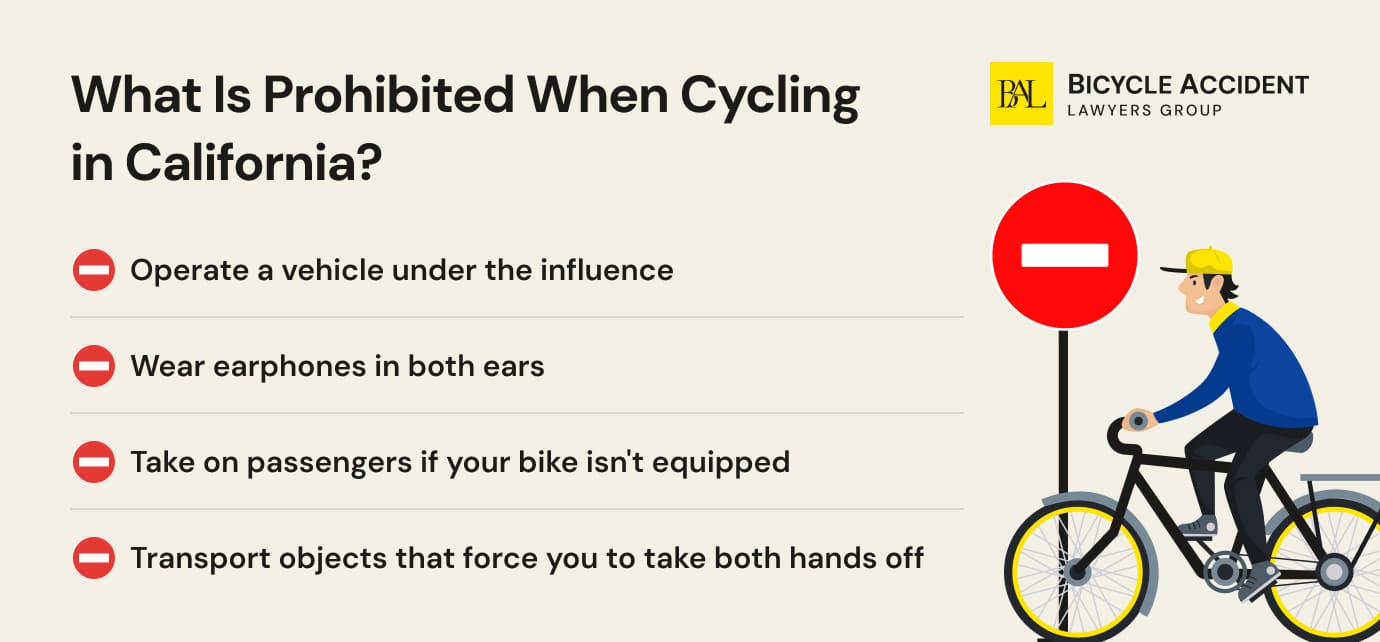 Limits for Cyclists in California