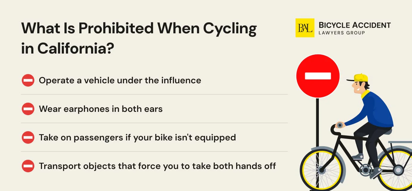 Limits for Cyclists in California